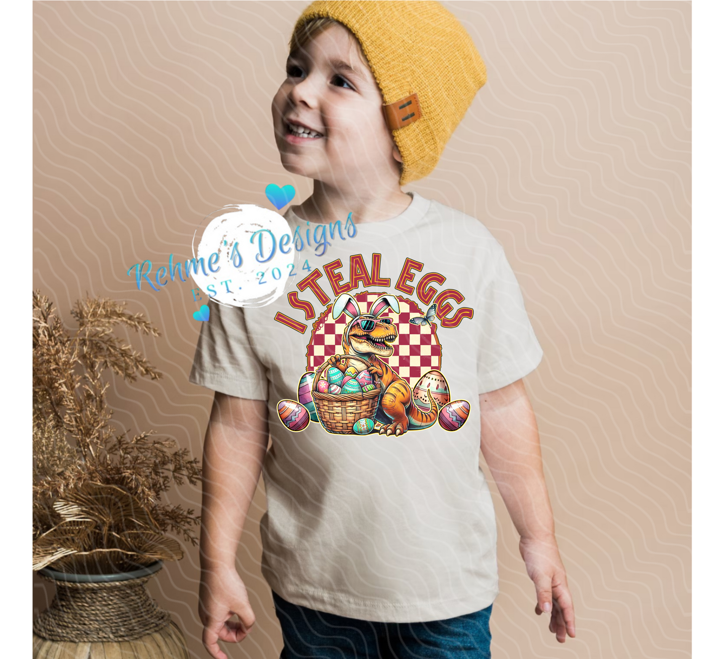 Dinosaur Easter-Youth T-Shirt