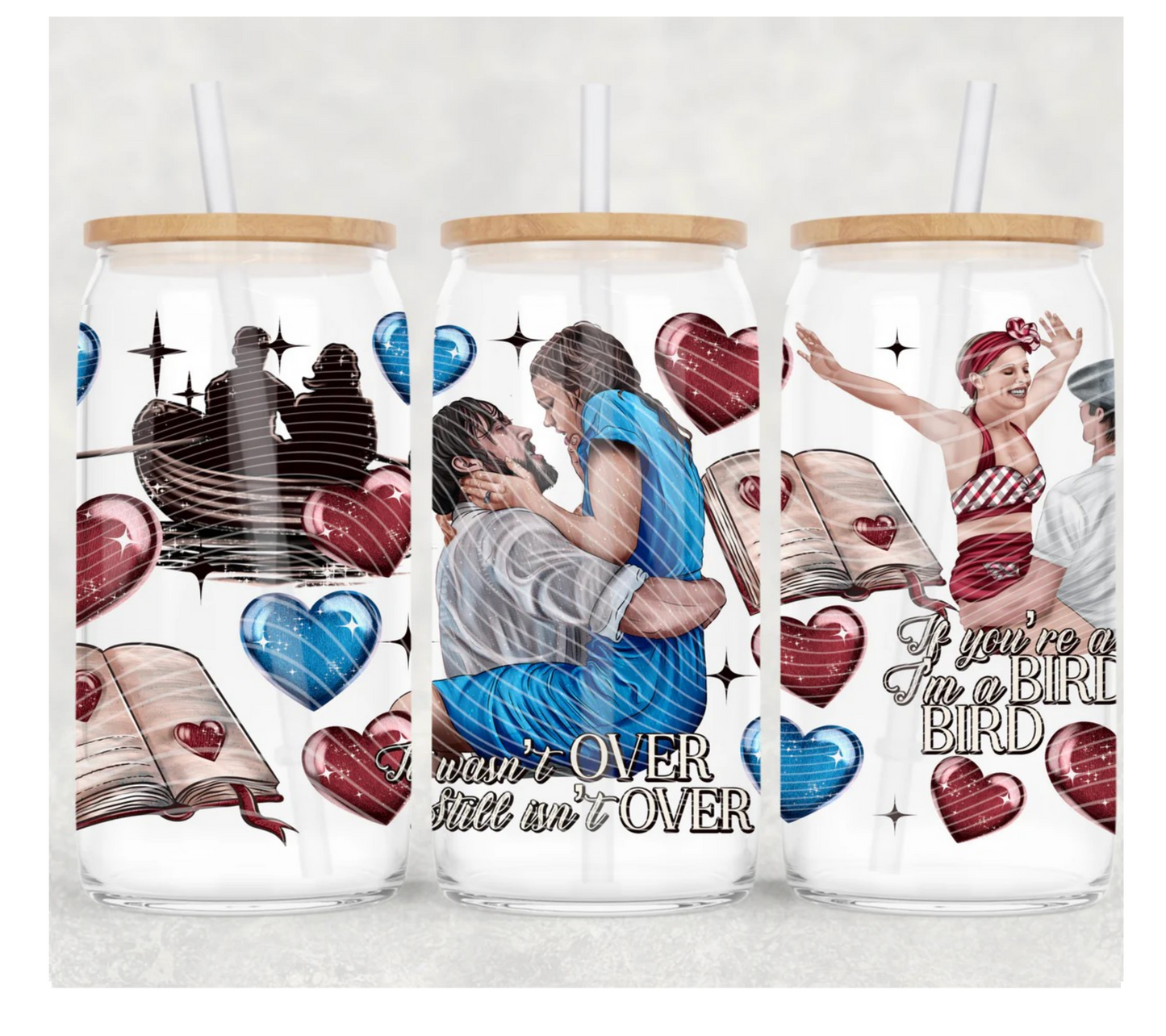 Love Story Glass Tumbler